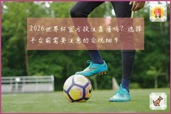 2026世界杯官方投注靠谱吗？选择平台前需要注意的合规细节
